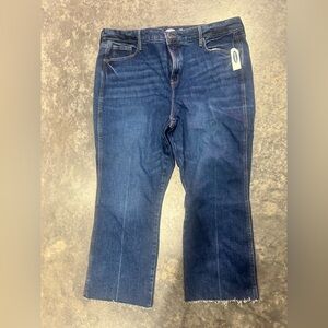 OLD NAVY flare ANKLE HIGH RISE DENIM JEANS BLUE SZ 18 nwt new see pics casual